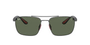 Ray-Ban RB3715M Sunglasses - Gunmetal/Dark Green / 58 mm - 8056597852692