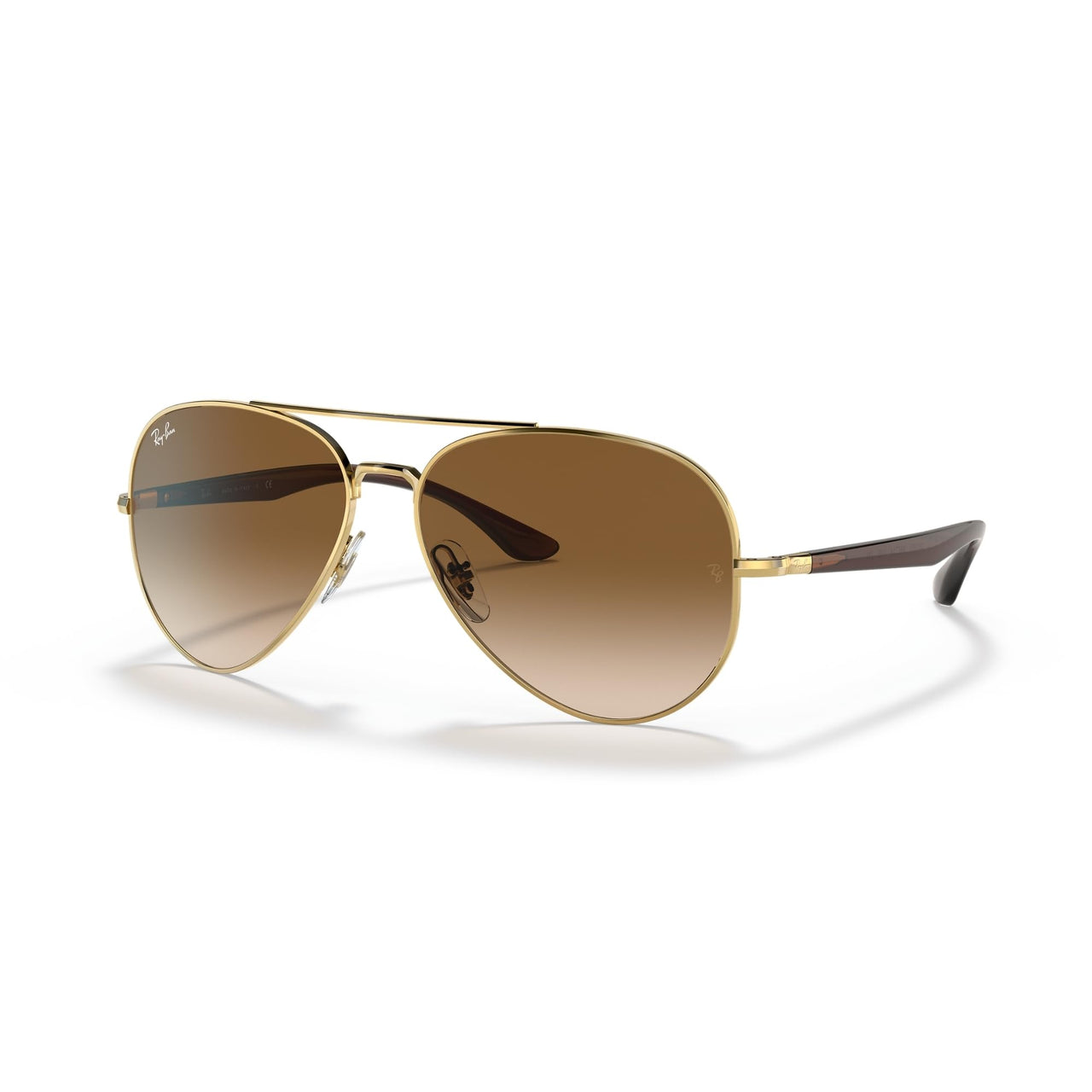 Ray-Ban Aviator RB3675 Sunglasses - Gold/Clear Gradient Brown / 58 mm - 8056597432153