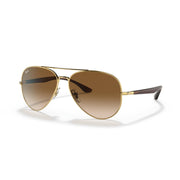 Ray-Ban Aviator RB3675 Sunglasses - Gold/Clear Gradient Brown / 58 mm - 8056597432153