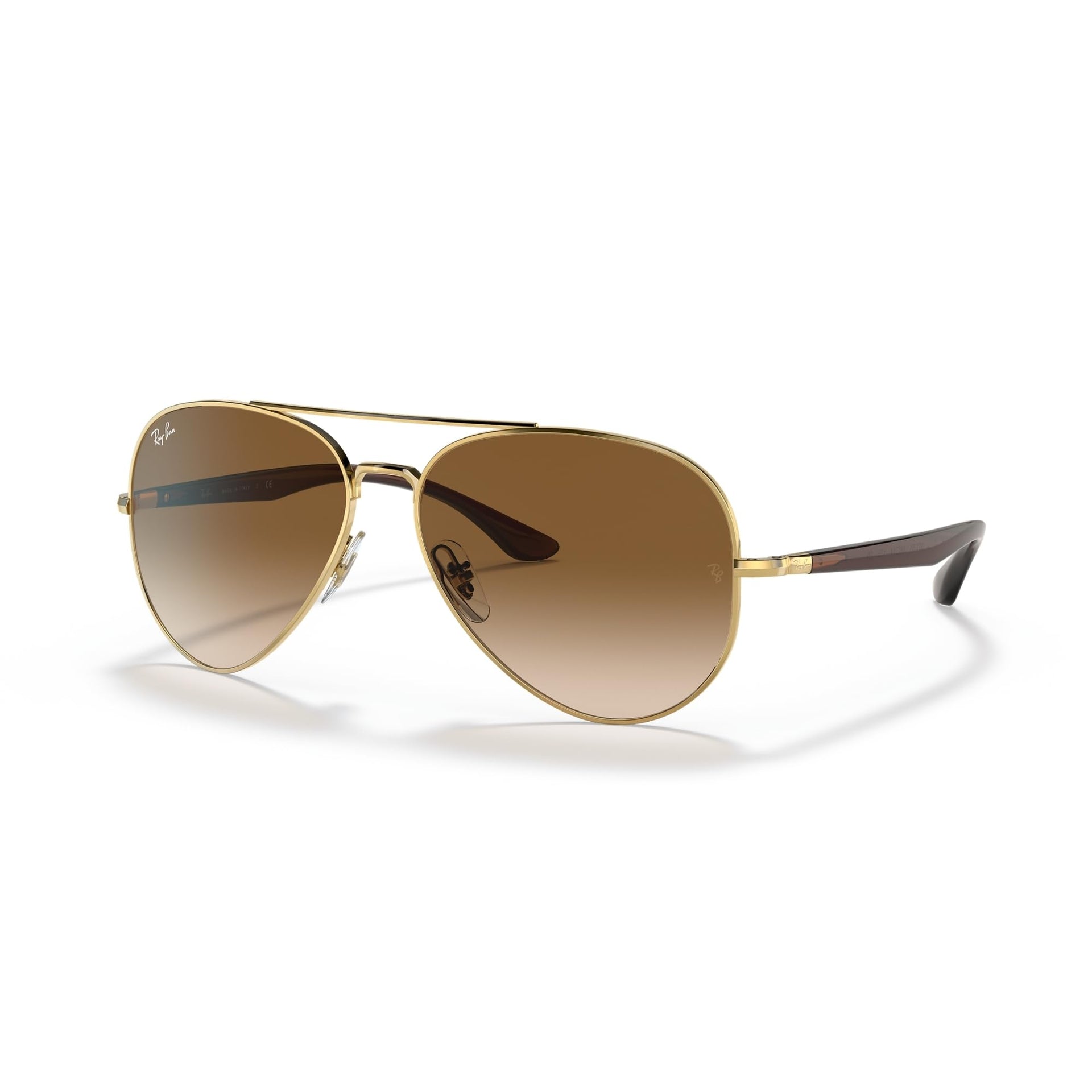 Ray-Ban Aviator RB3675 Sunglasses - Gold/Clear Gradient Brown / 58 mm - 8056597432153