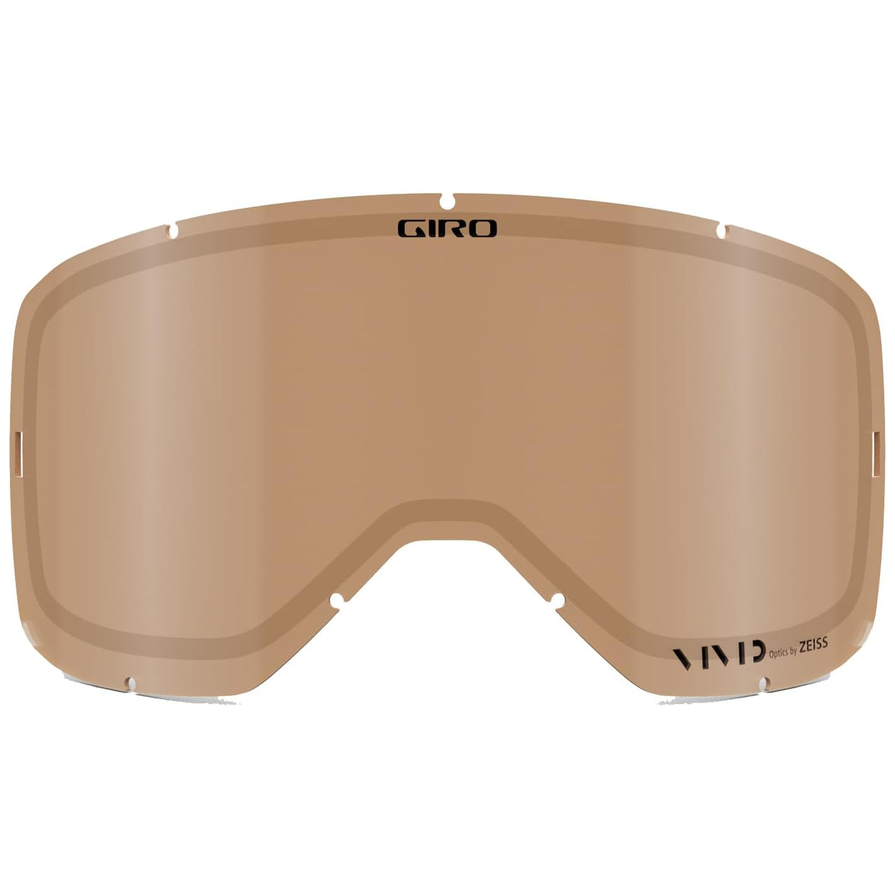 Replacement sports goggles lens, copper-gold mirrored finish