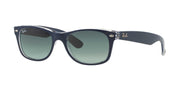 Ray-Ban New Wayfarer RB2132 Sunglasses - Matte Blue on Transparent / 55 mm - 8053672153774