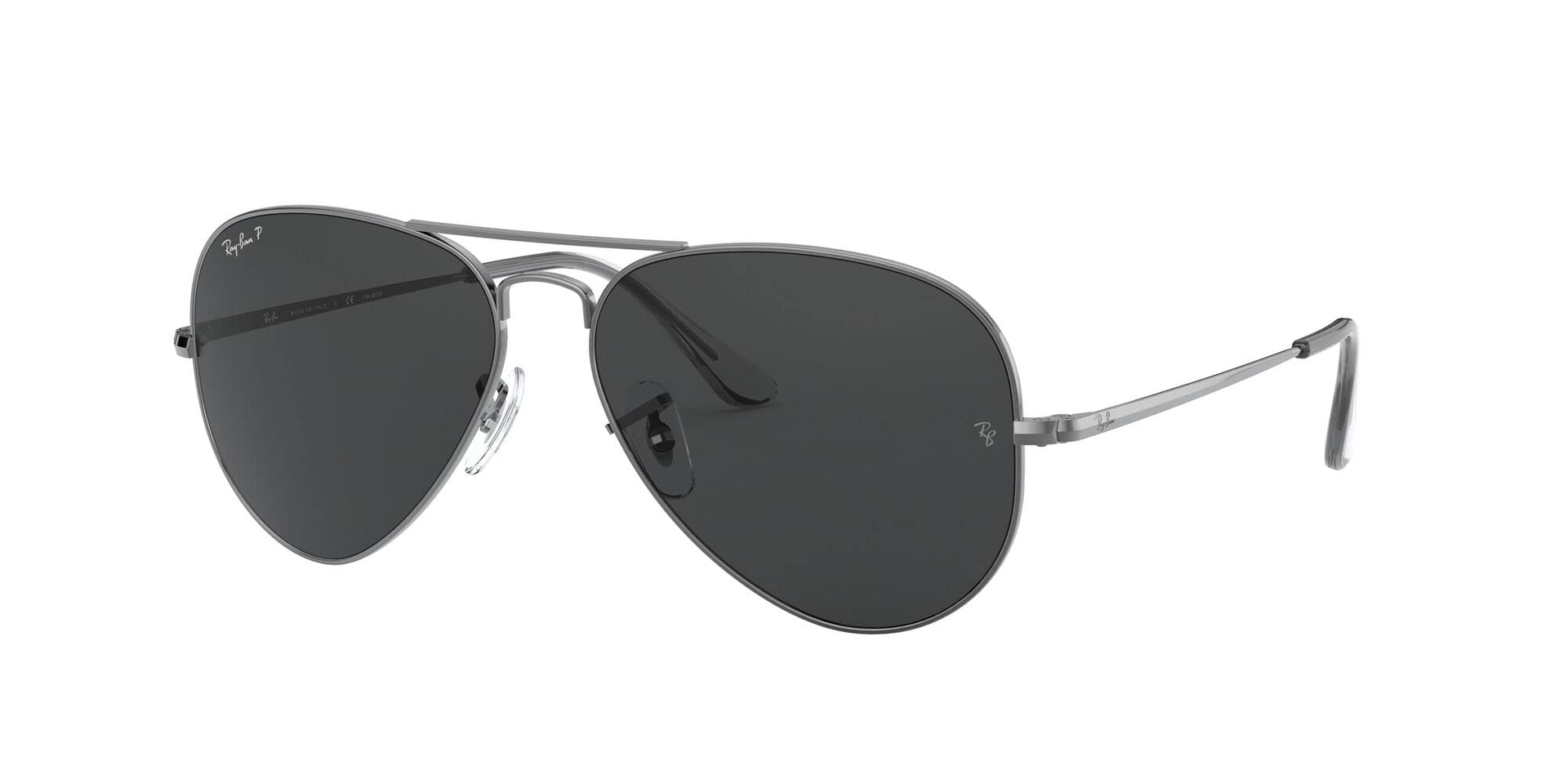 Ray-Ban Aviator Metal II RB3689 Sunglasses - Gunmetal/Polarized Black / 62 mm - 8056597260558 - Additional Image 1