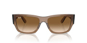 Ray-Ban Carlos Low Bridge Fit RB0947SF Sunglasses - Transparent Light Brown/Clear Gradient Brown / 56 mm (X0045V52UT) - X0045V52UT