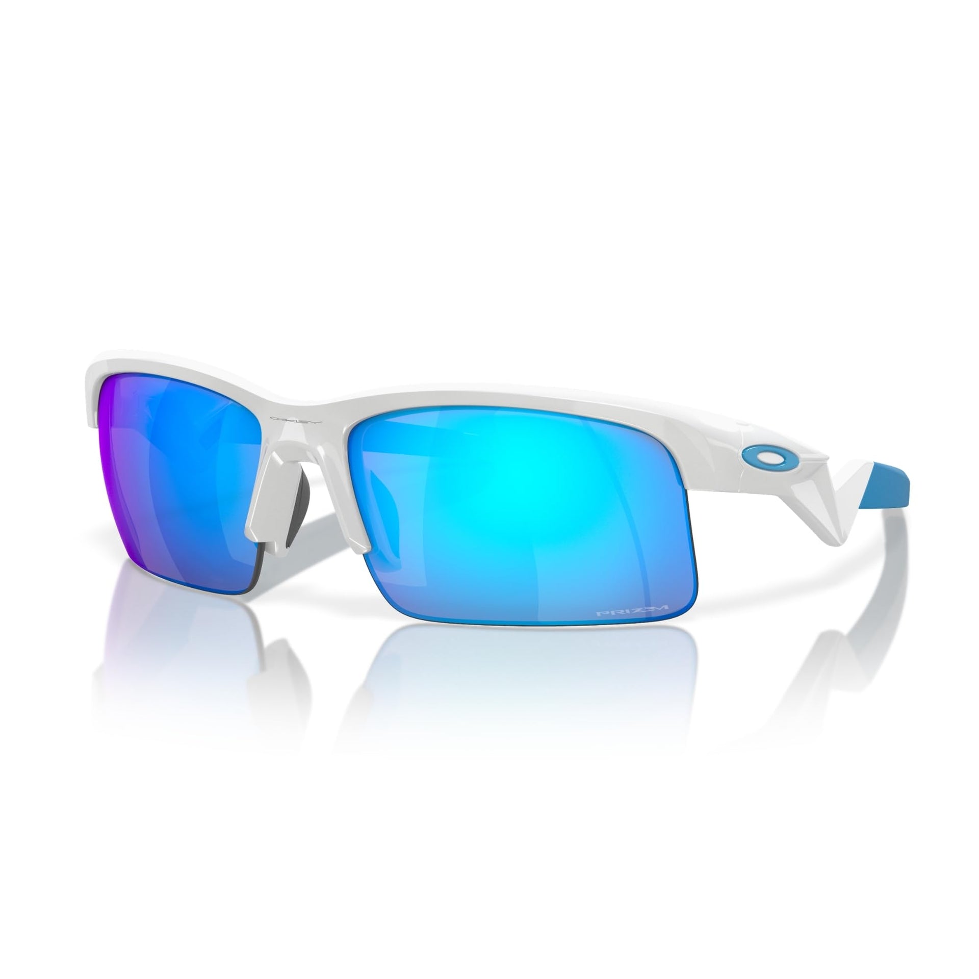 Oakley Capacitor Sunglasses - Polished White / Prizm Sapphire / 63mm - 888392620194