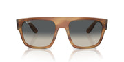 Ray-Ban Drifter RB0360S Sunglasses - Striped Brown / Grey / X-Large - 8056262031209
