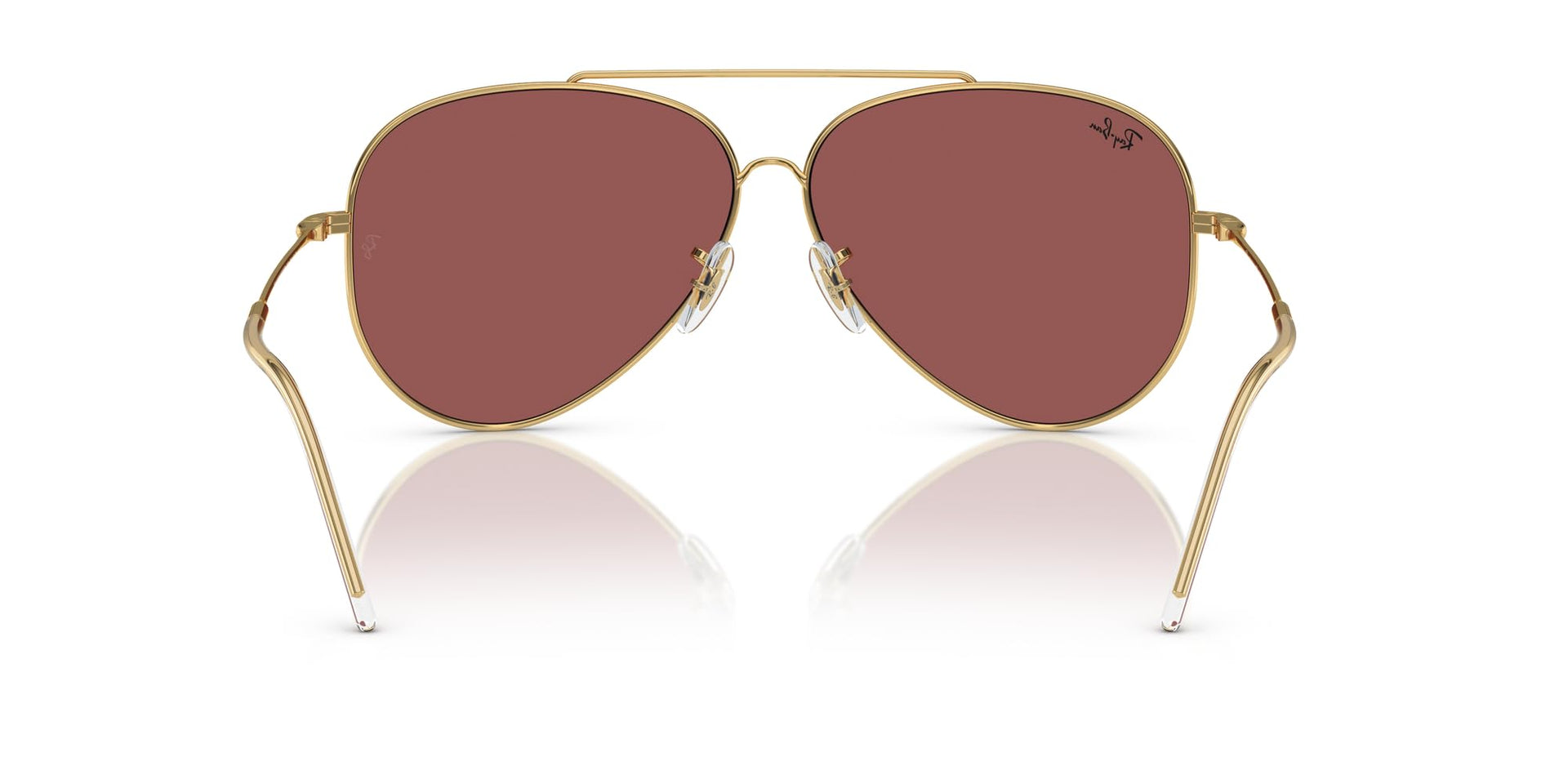 Ray-Ban Aviator Reverse RBR0101S Sunglasses - Gold/Dark Violet / 62 mm - X0045V49VH - Additional Image 3