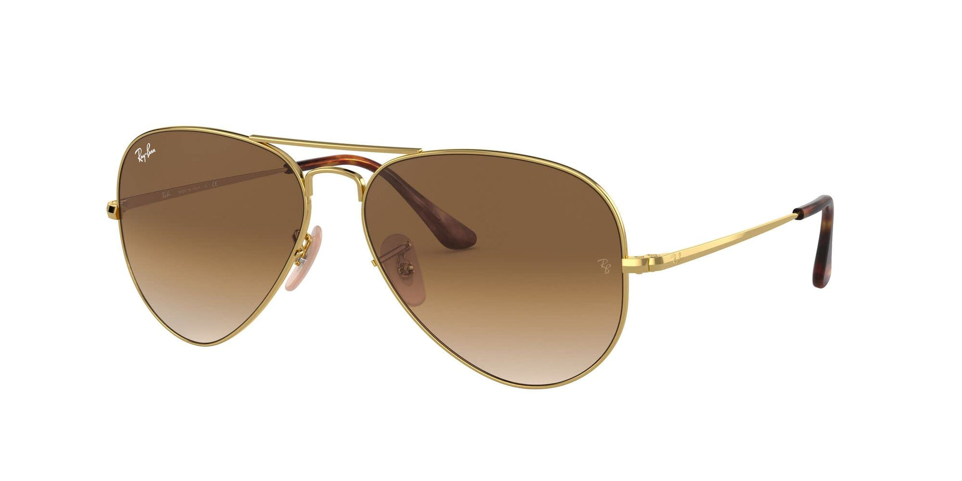 Ray-Ban Aviator Metal II RB3689 Sunglasses - Gold/Clear Gradient Brown / 62 mm - 8056597148566 - Additional Image 1