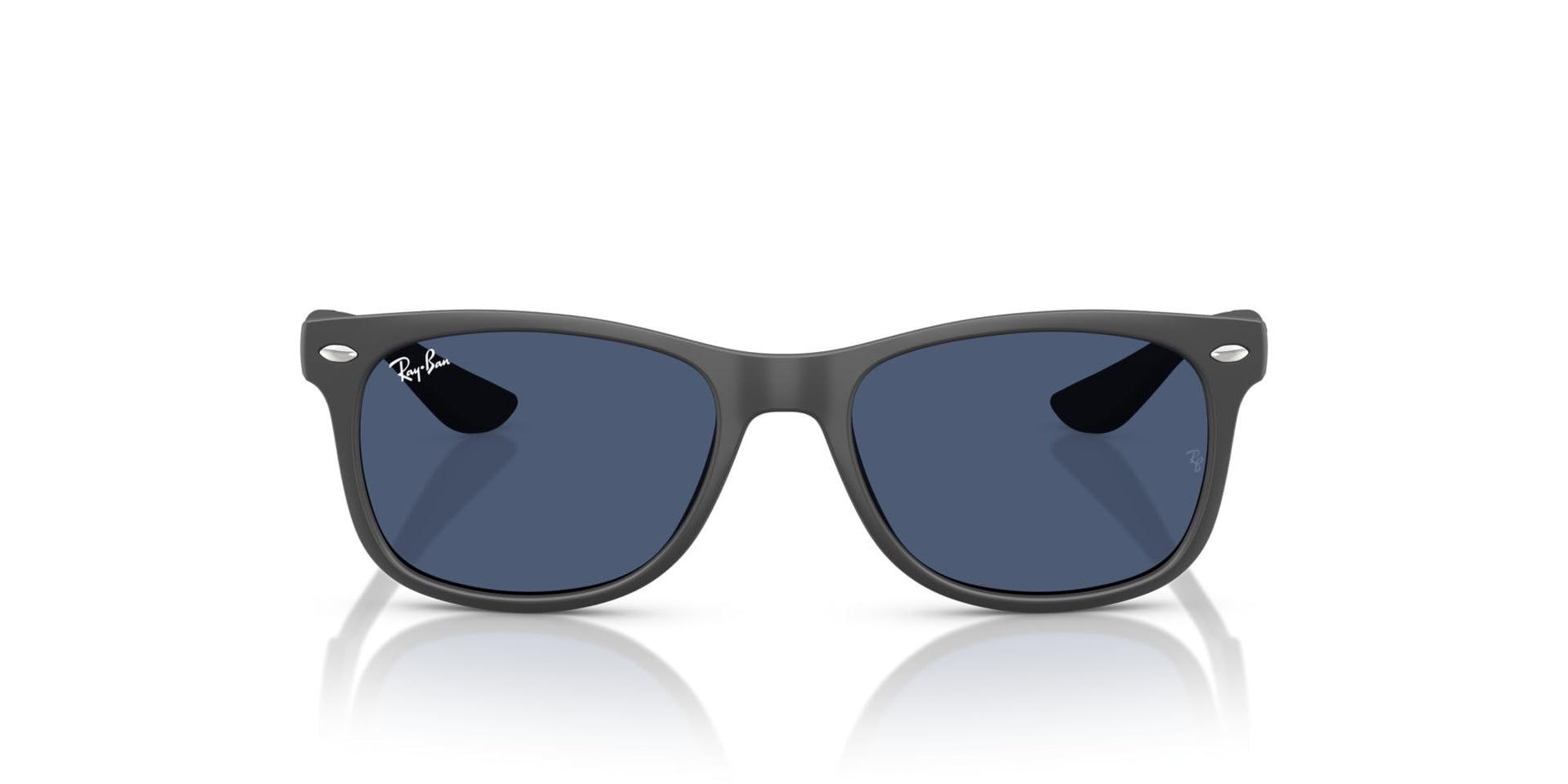 Ray-Ban Junior New Wayfarer RJ9052S Sunglasses - Rubber Dark Grey/Dark Blue / 47 mm - 8056262302811