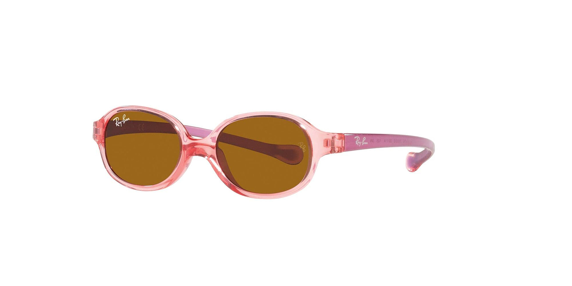 Ray-Ban RJ9187S Sunglasses - Transparent Light Red/Brown / 39 mm - 8056597464802