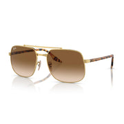 Ray-Ban RB3699 Sunglasses - Gold/Clear Brown Gradient / 59 mm - 8056597719568