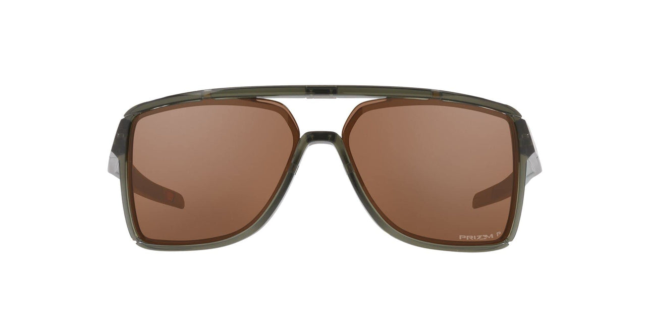 Oakley Castel Sunglasses - Olive Ink/Prizm Tungsten Polarized / 63 mm - 888392593481