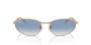 Ray-Ban RB3734 Sunglasses - Rose Gold/Clear Gradient Blue / 59 mm - 8056262041208