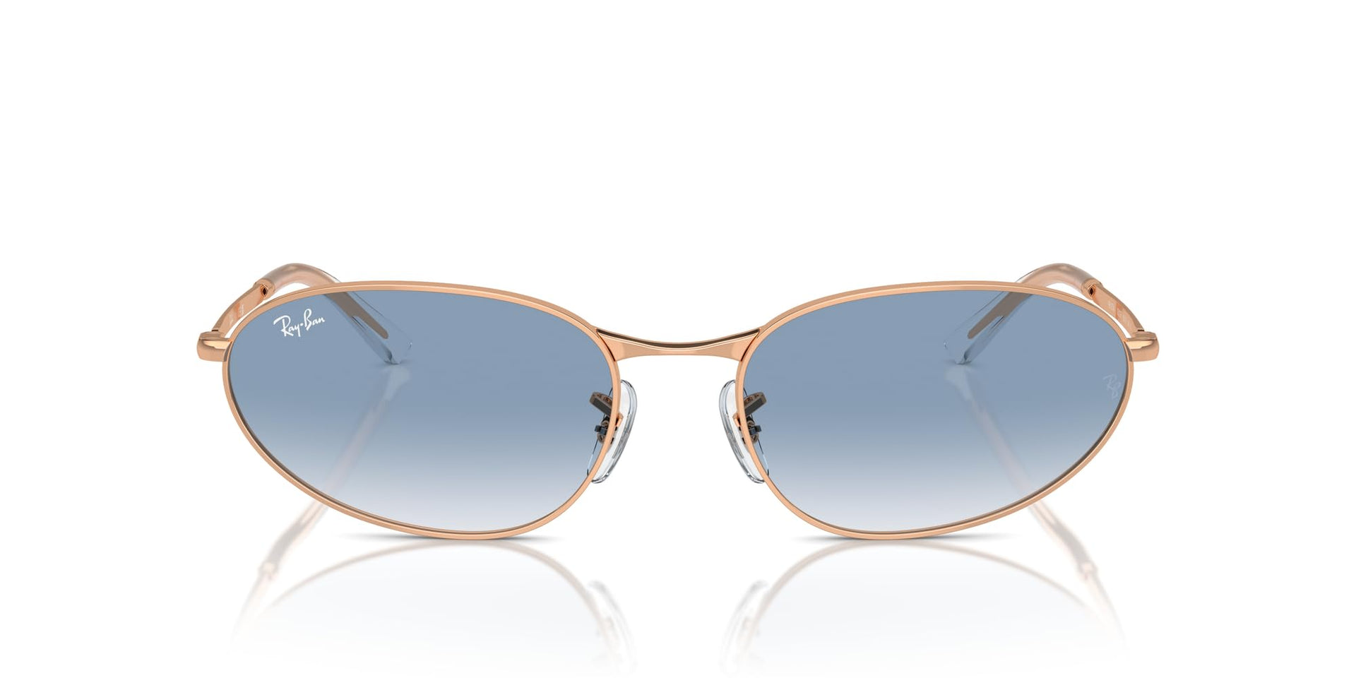 Ray-Ban RB3734 Sunglasses - Rose Gold/Clear Gradient Blue / 59 mm - 8056262041208