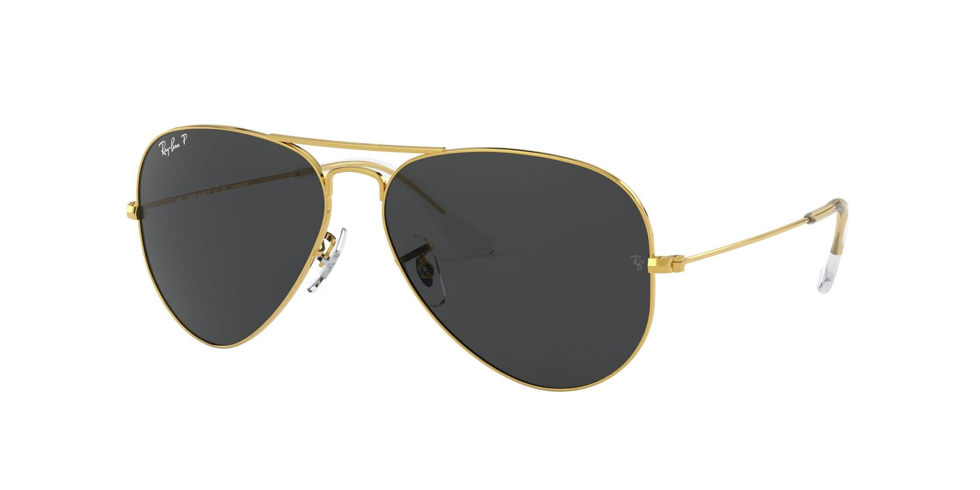 Ray-Ban Aviator RB3025 Sunglasses - Legend Gold/Polarized Black / 62 mm - 8056597259828
