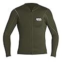 XCEL Mens Axis 1/0.5mm Long Sleeve Front Zip Wetsuit Jacket - Dark Forest / Small