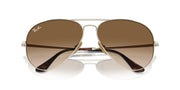 Ray-Ban Aviator Titanium RB8089 Sunglasses - Gold/Clear Gradient Brown / 62 mm (X0045VDS5F) - X0045VDS5F - Additional Image 4