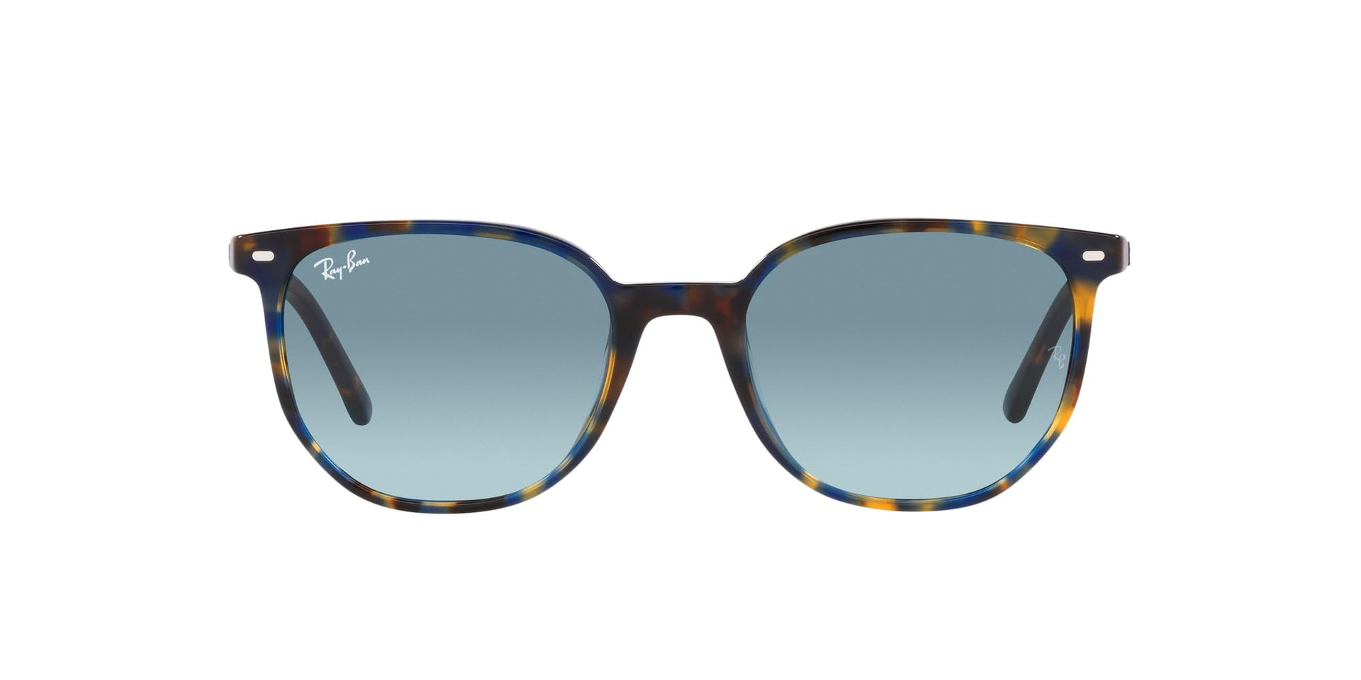 Ray-Ban Elliot RB2197 Sunglasses - Yellow/Blue Havana/Blue Gradient Grey / 54 mm - 8056597956628