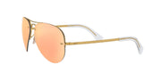 Ray-Ban Aviator RB3449 Sunglasses - Gold/Light Brown Mirror Pink / 59 mm - 8053672508093 - Additional Image 2
