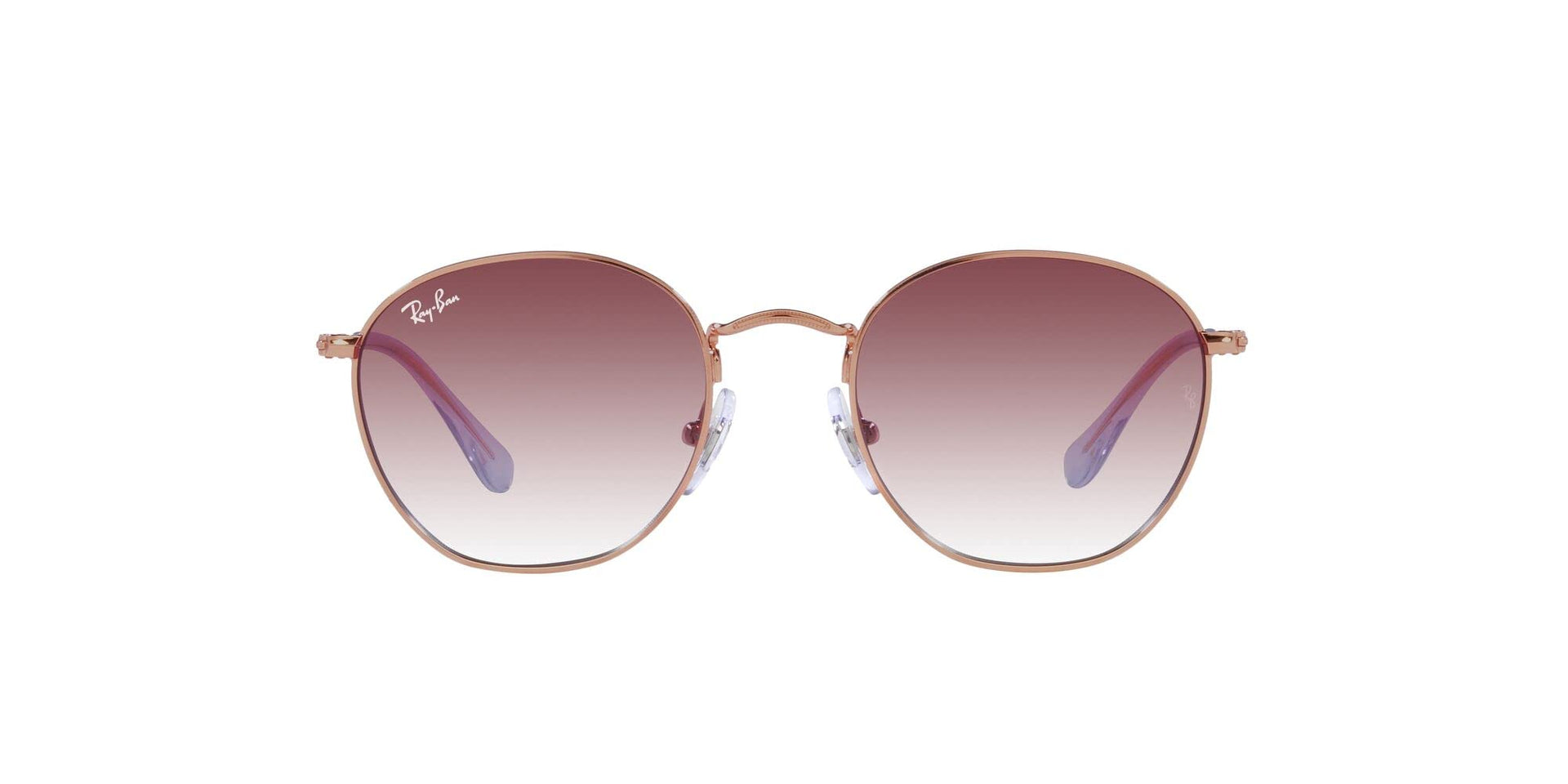 Ray-Ban Junior Rob RJ9572S Sunglasses - Rose Gold /Clear Gradient Dark Violet / 48 mm - 8056597843331