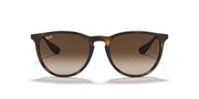 Cat-eye sunglasses front view with tortoiseshell frame and brown tinted lenses