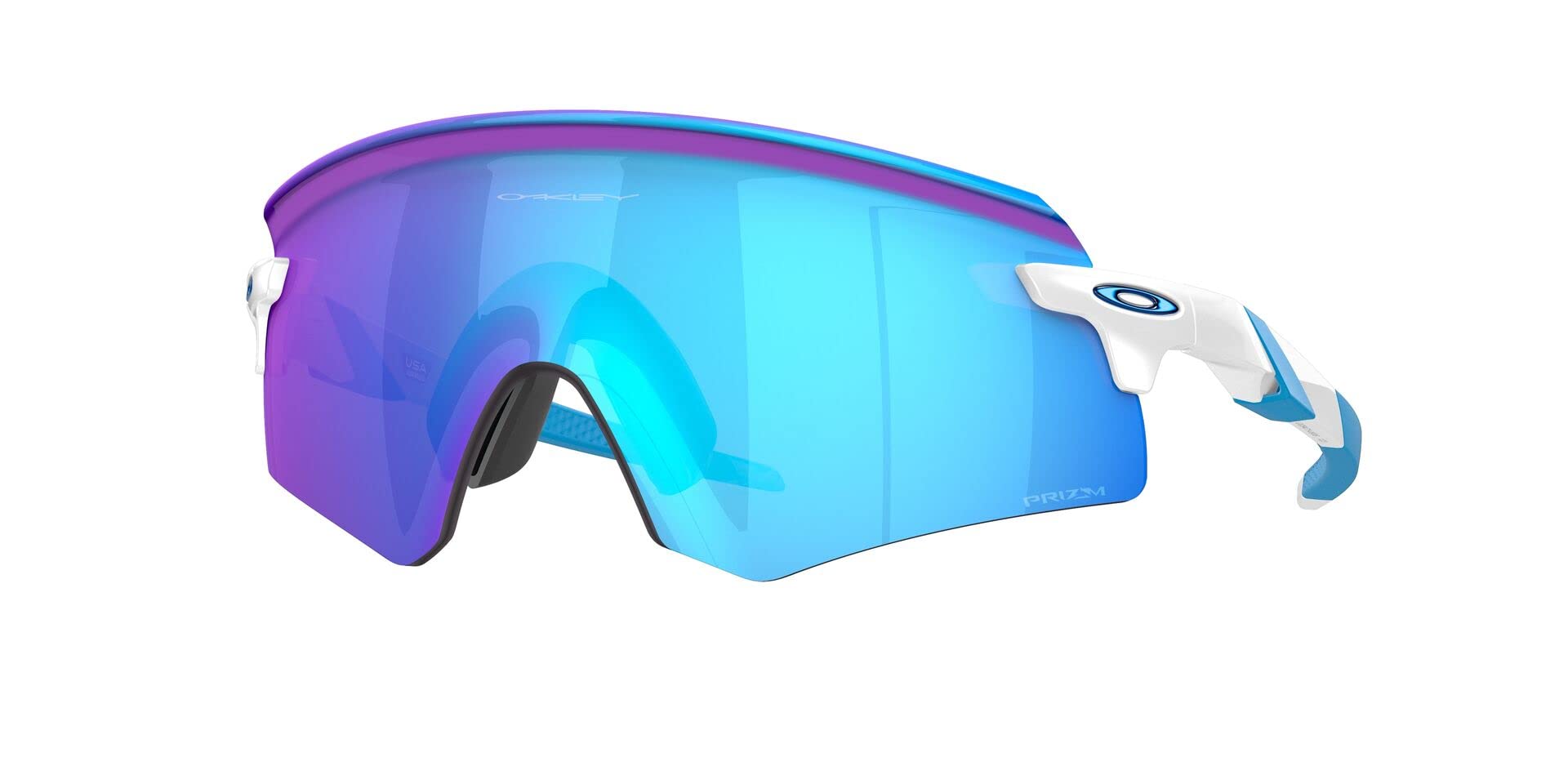 Oakley Encoder Sunglasses - Polished White/Prizm Sapphire / 36 mm - 888392557629