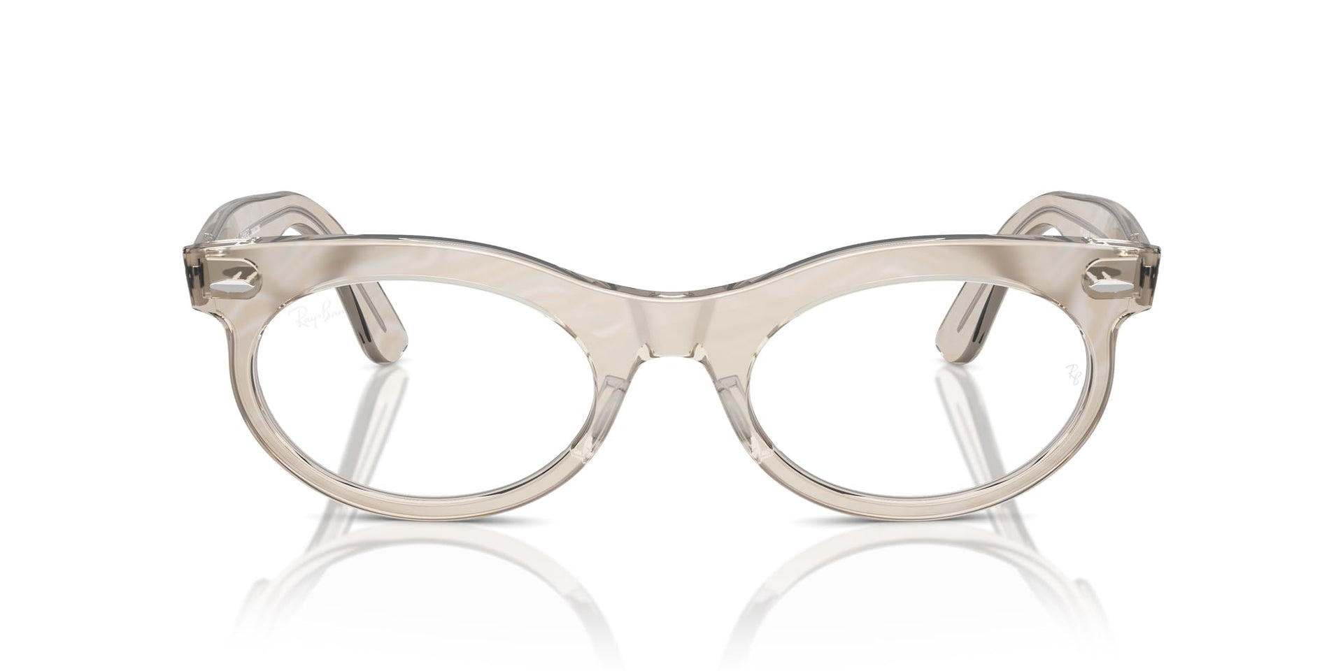 Ray-Ban Wayfarer Oval Low Bridge Fit RB2242F Sunglasses - Photochromic Frame Waves Grey/Transition Clear to Sapphire / 53 mm - 8056262134139