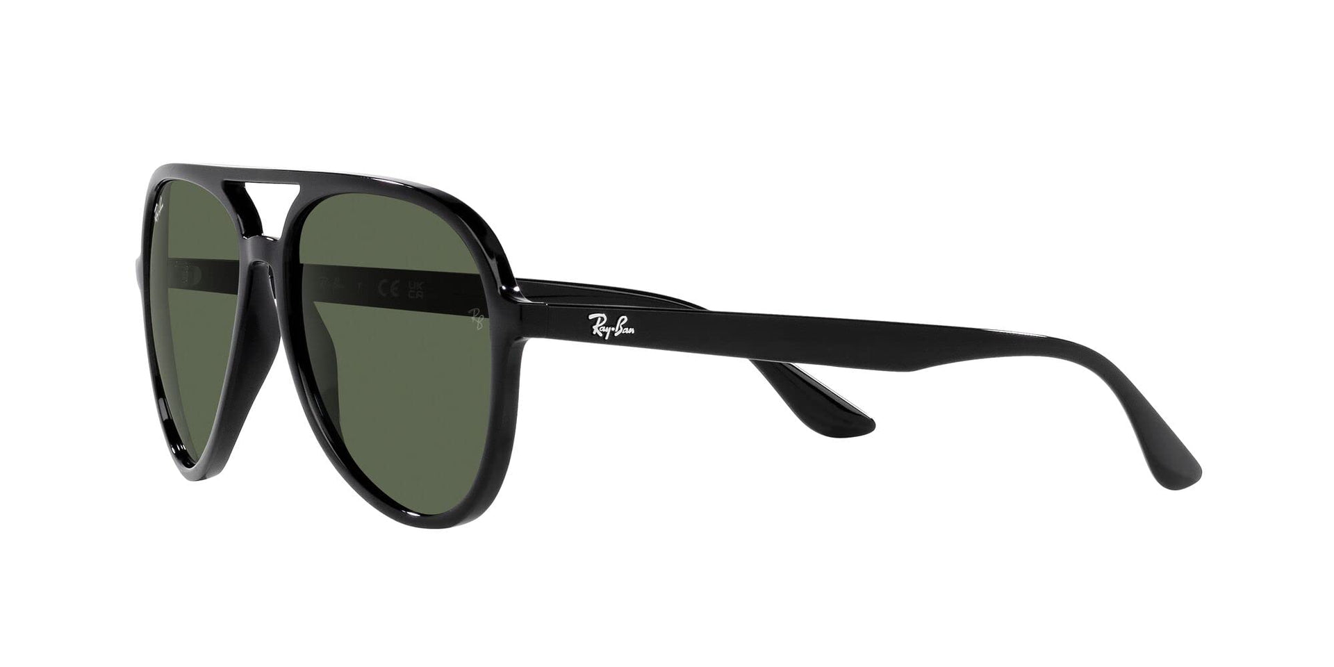 Ray-Ban Aviator RB4376 Sunglasses - Black/Dark Green / 57 mm - 8056597856096 - Additional Image 2
