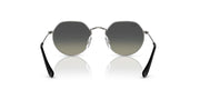 Ray-Ban Junior Jack RJ9565S round sunglasses with dark lenses and dark frame temples