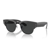Ray-Ban Mega Clubmaster RB0316S Sunglasses - Grey on Black / Black / 53 mm - 8056597837125