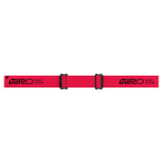 Snow goggles pink strap with two black adjustment buckles