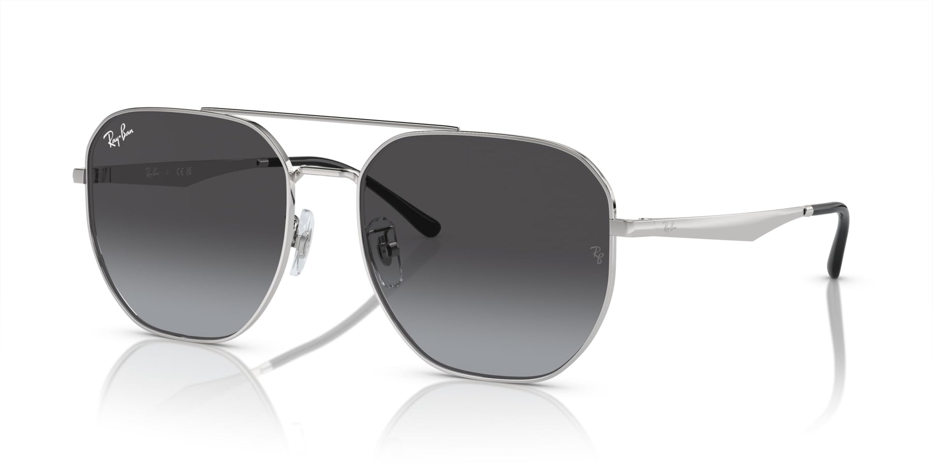 Ray-Ban Aviator RB3724D Sunglasses - Silver/Grey Gradient / 59 mm - 8056597964623 - Additional Image 1