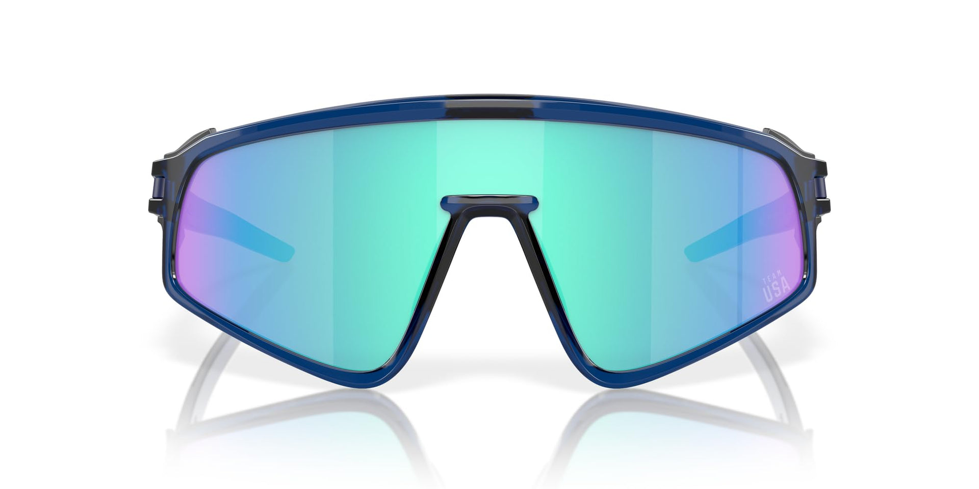 Oakley Latch Panel Sunglasses - Transparent Blue/Prizm Sapphire / 35 - 888392623256