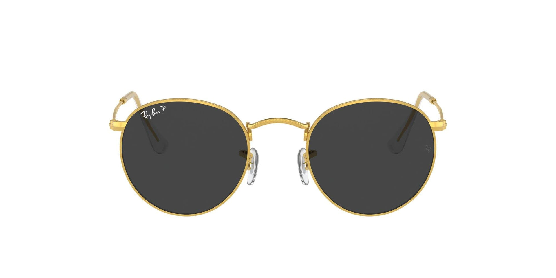 Ray-Ban Metal Glasses RB3447 Sunglasses - Gold/Black Polarized / 47 mm - 8056597365116