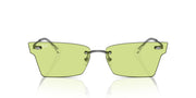 Ray-Ban Xime RB3730 Sunglasses - Gunmetal/Green / 64 mm - 8056262017227