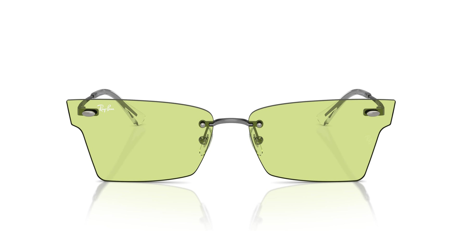 Ray-Ban Xime RB3730 Sunglasses - Gunmetal/Green / 64 mm - 8056262017227