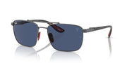 Ray-Ban RB3715M Sunglasses - Gunmetal/Dark Blue / 58 mm - 8056597852739