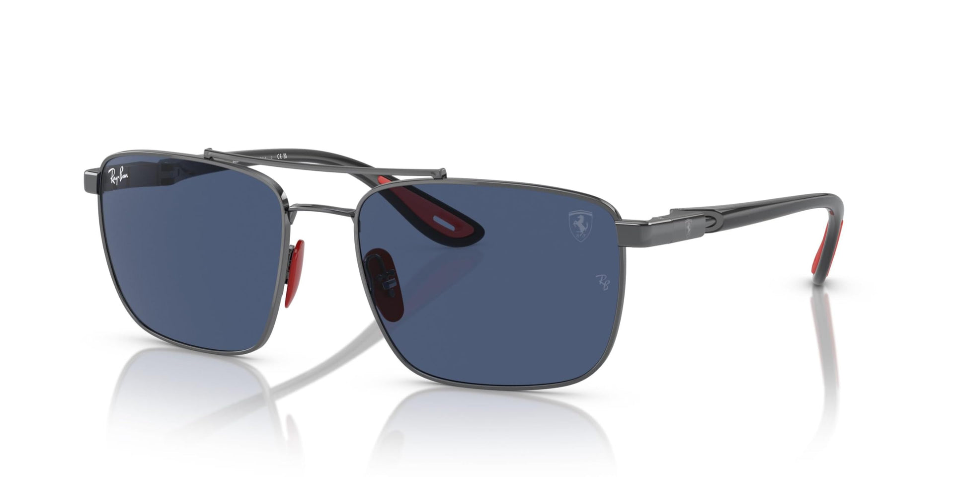 Ray-Ban RB3715M Sunglasses - Gunmetal/Dark Blue / 58 mm - 8056597852739