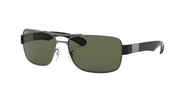Ray-Ban RB3522 Sunglasses - Gunmetal/Polarized Green / 64 mm - 8053672298703