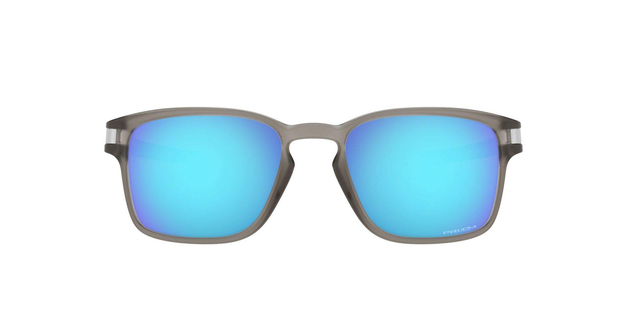 Oakley Latch Low Bridge Fit Sunglasses - Matte Grey Ink/Prizm Sapphire / 55 - 888392320858