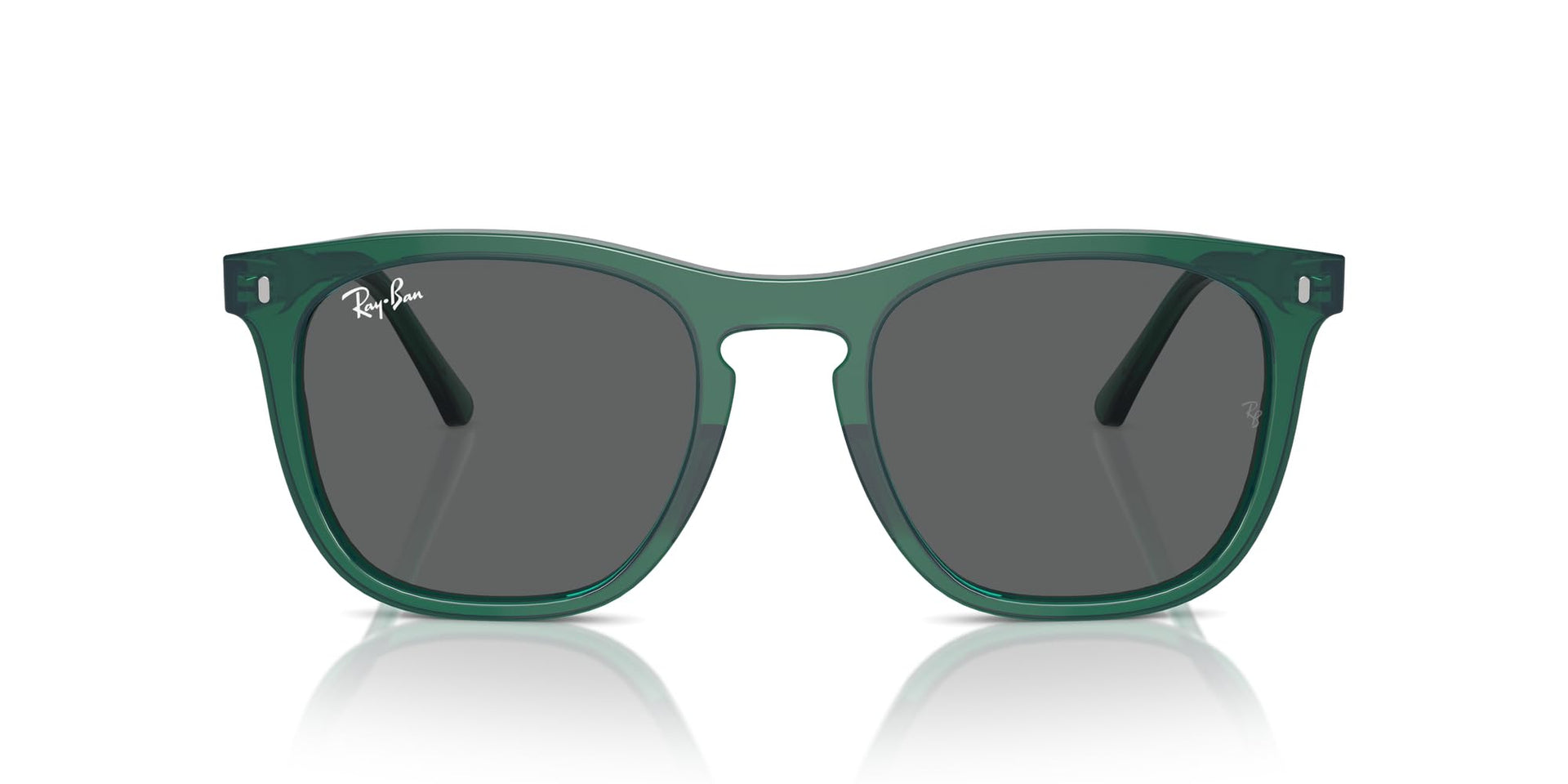 Ray-Ban RB2210F Sunglasses - Transparent Green/Dark Grey / 53 mm - 8056262044643