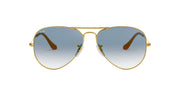 Ray-Ban Aviator RB3025 Sunglasses Batch 2 - Gold/Clear Gradient Blue / 62 mm - X001DHXS45