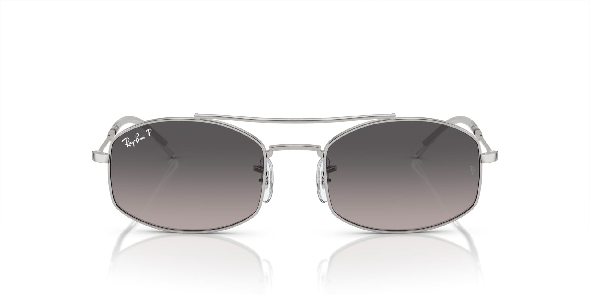 Ray-Ban RB3719 Sunglasses - Silver/Grey Gradient Polarized / 54 mm - 8056597935630