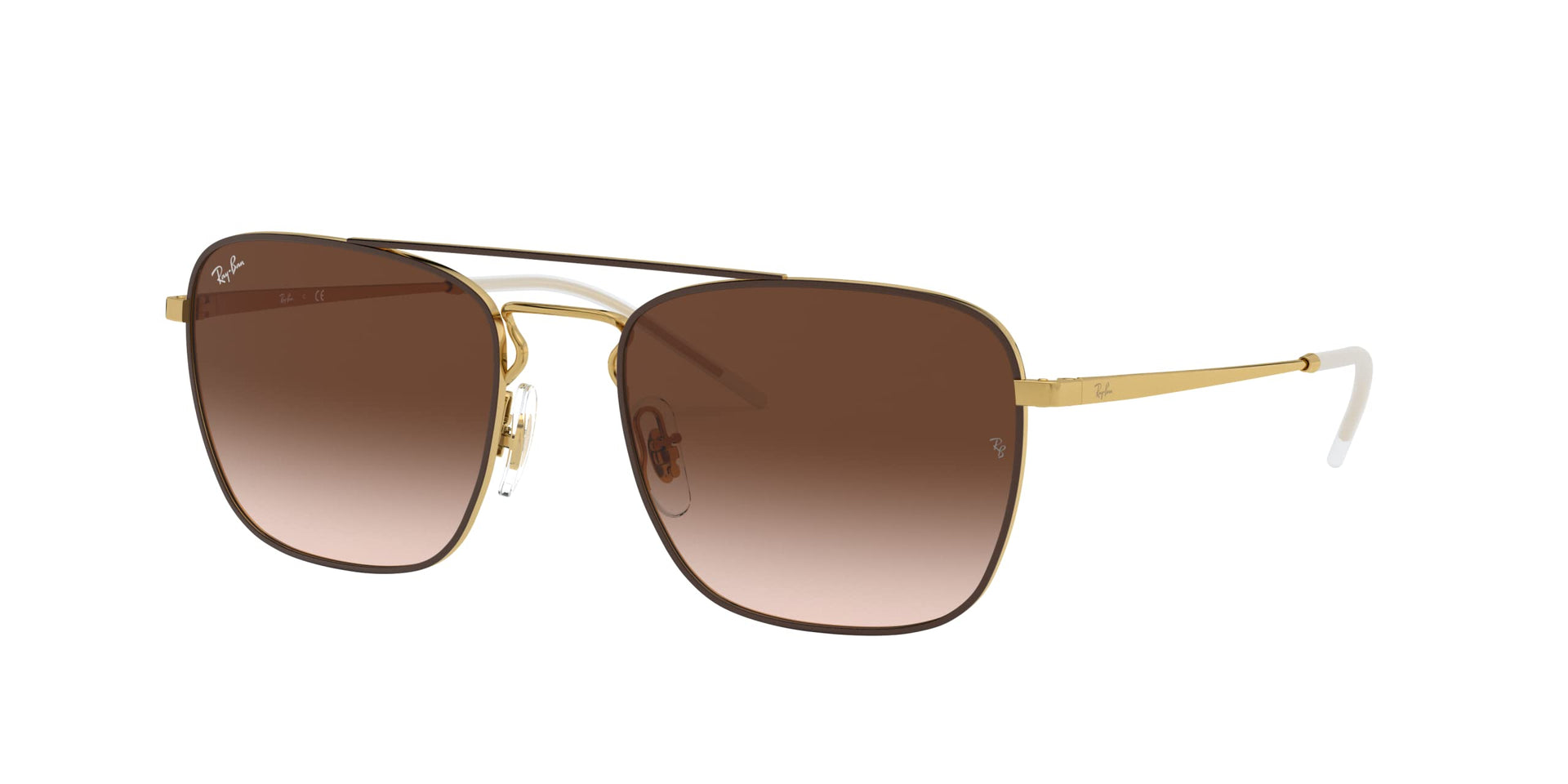 Ray-Ban RB3588 Sunglasses - Brown on Gold/Brown Gradient Dark Brown / 55 mm - 8053672837001