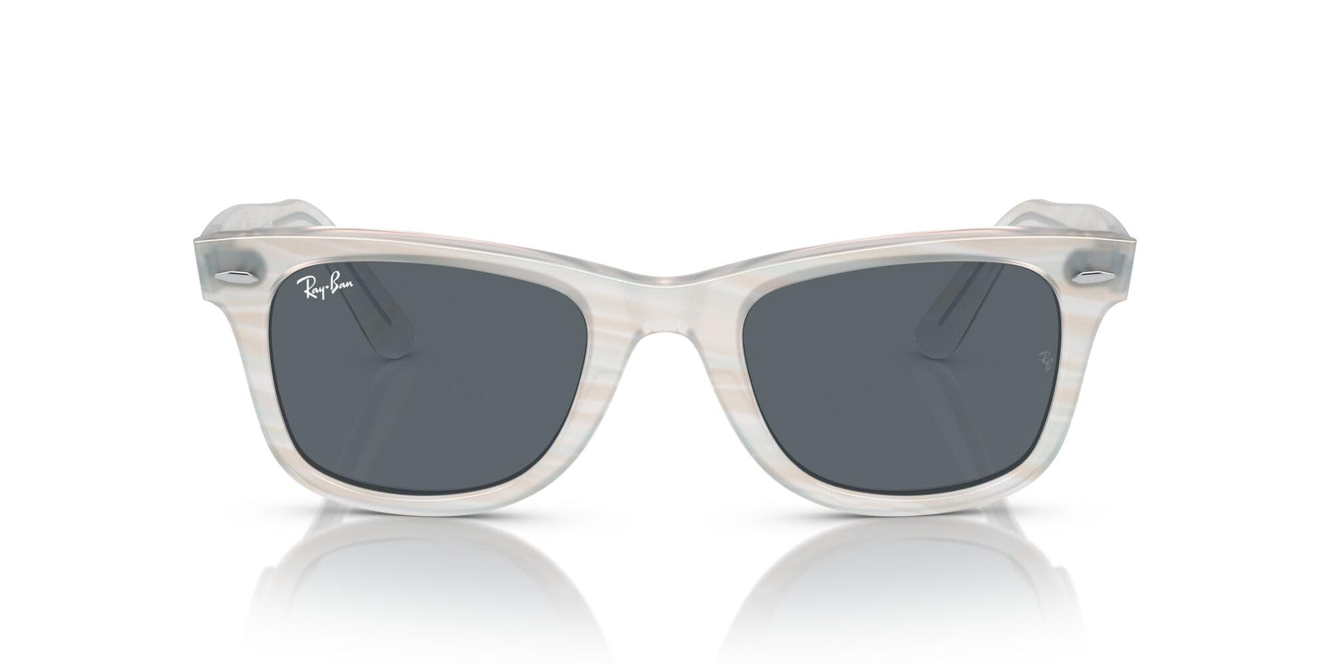 Ray-Ban Original Wayfarer RB2140 Sunglasses - Photochromic Striped Light Blue/Blue / 50 mm - 8056262099230