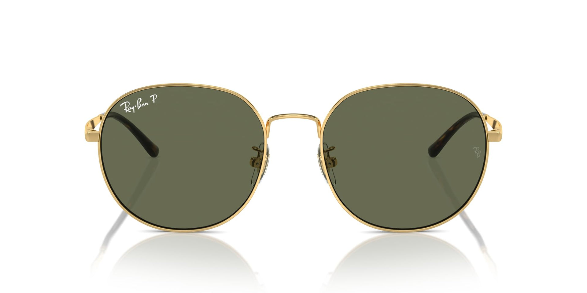 Ray-Ban RB3727D Sunglasses - Gold/Dark Green Polarized / 57 mm - 8056262017760