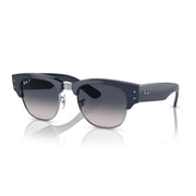 Ray-Ban Mega Clubmaster sunglasses with dark blue frame and dark gradient lenses