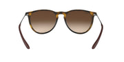 Cat-eye sunglasses with tortoiseshell frame and brown tinted lenses, front view