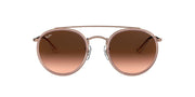 Ray-Ban Double Bridge RB3647N Sunglasses - Copper/Pink Gradient Brown / 51 mm - 8053672834338