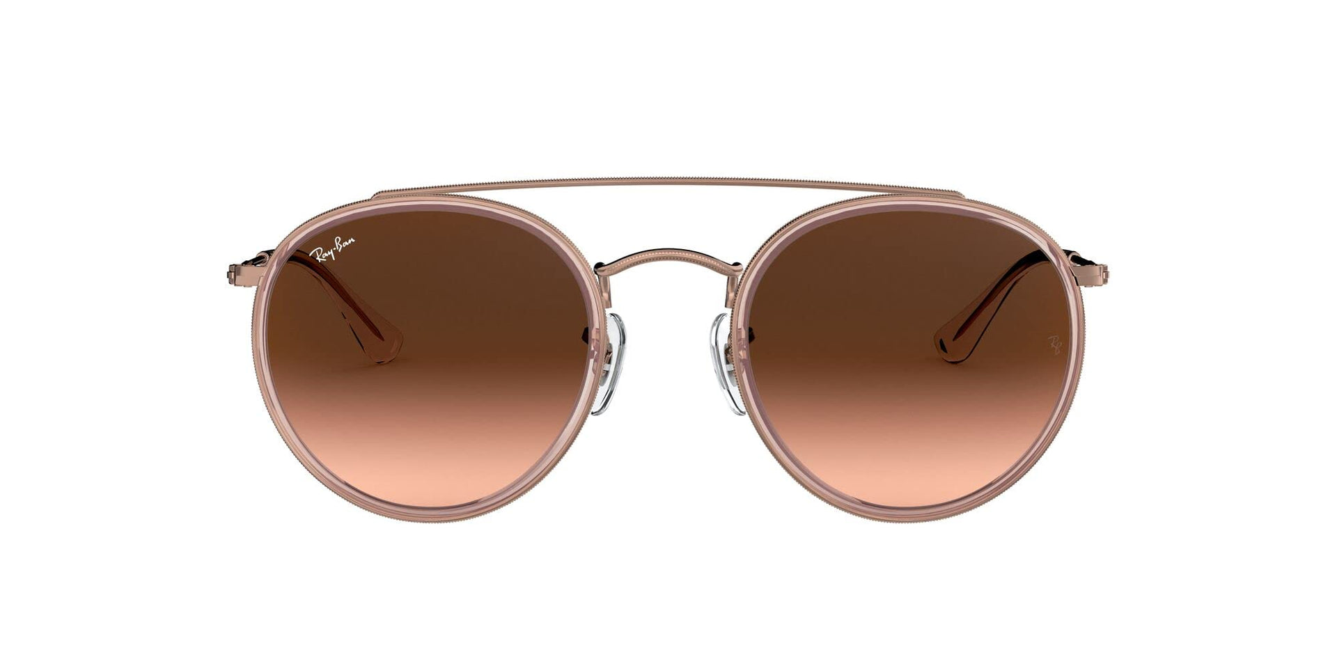 Ray-Ban Double Bridge RB3647N Sunglasses - Copper/Pink Gradient Brown / 51 mm - 8053672834338